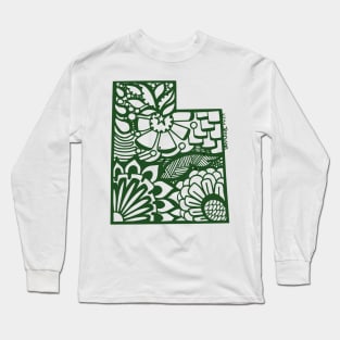 Utah Sticker_Green Long Sleeve T-Shirt